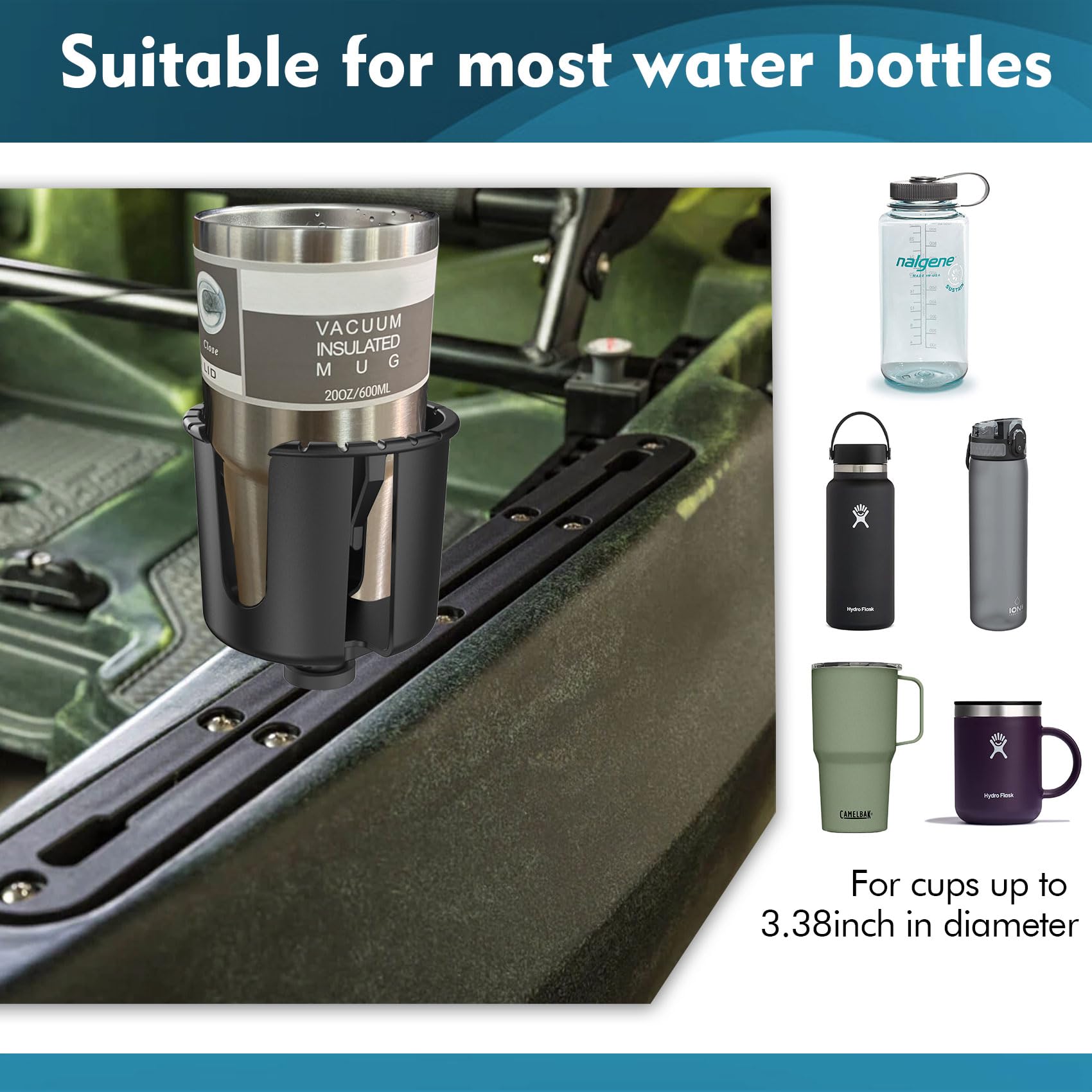 Aventik متعددة الوظائف كاياك ح - مراجعة Fishing Kayak Rod Holder وسعره